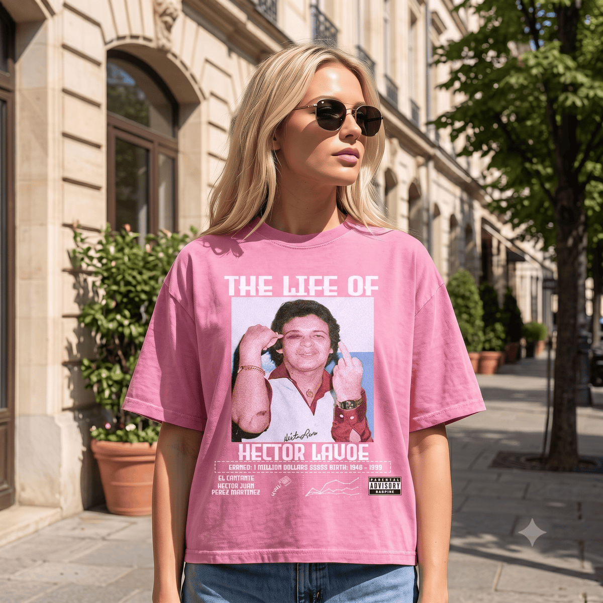 HECTOR LAVOE HEAVY WEIGHT COTTON TEE-8820