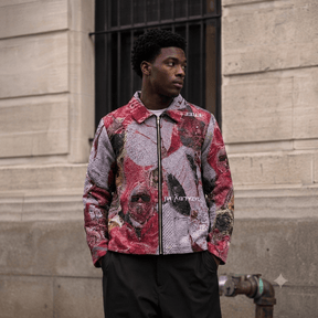 RED FREE YSL TAPESTRY JACKET