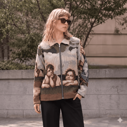 TWO ANGELS TAPESTRY JACKET