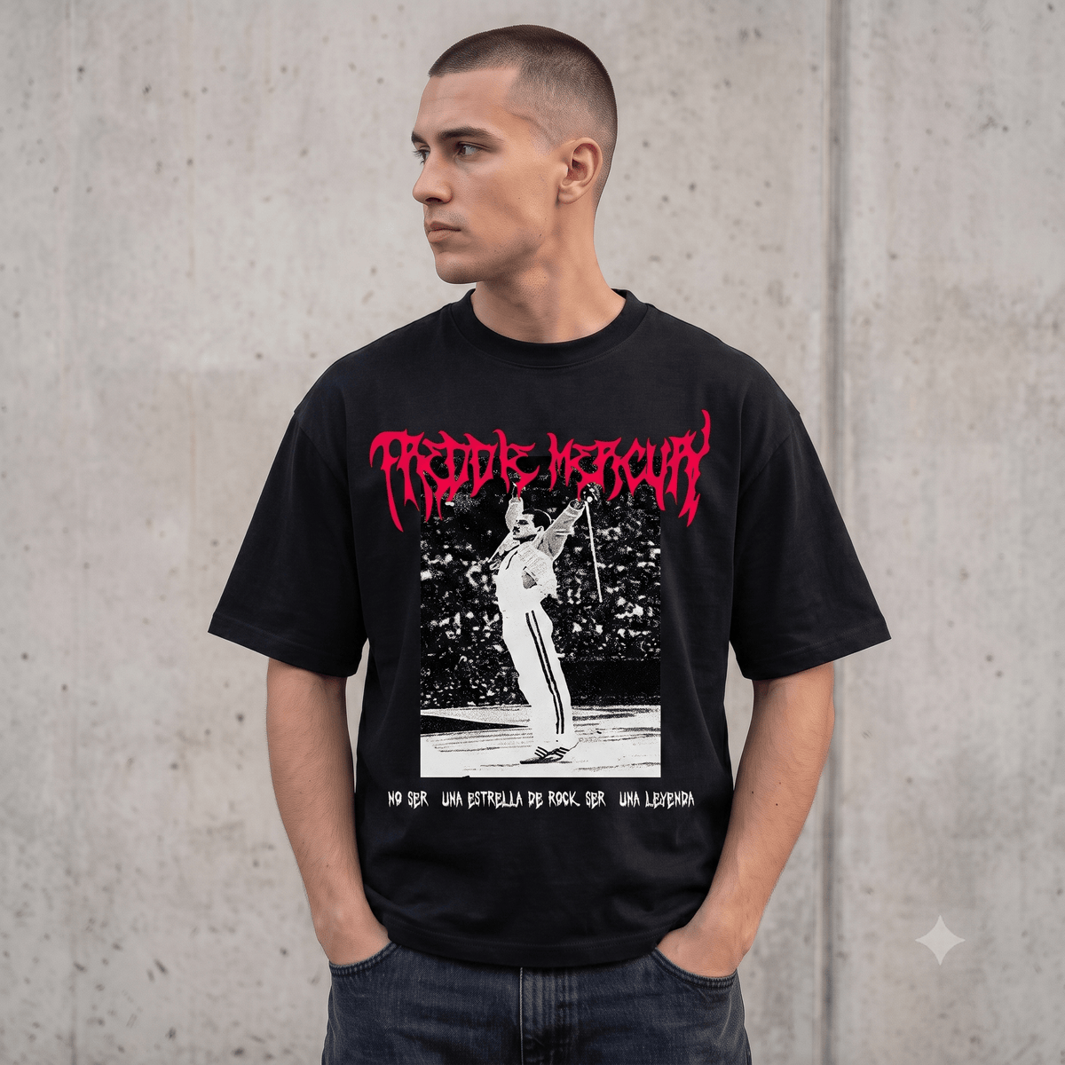 FREDDIE MERCURY HEAVY WEIGHT COTTON TEE-8902