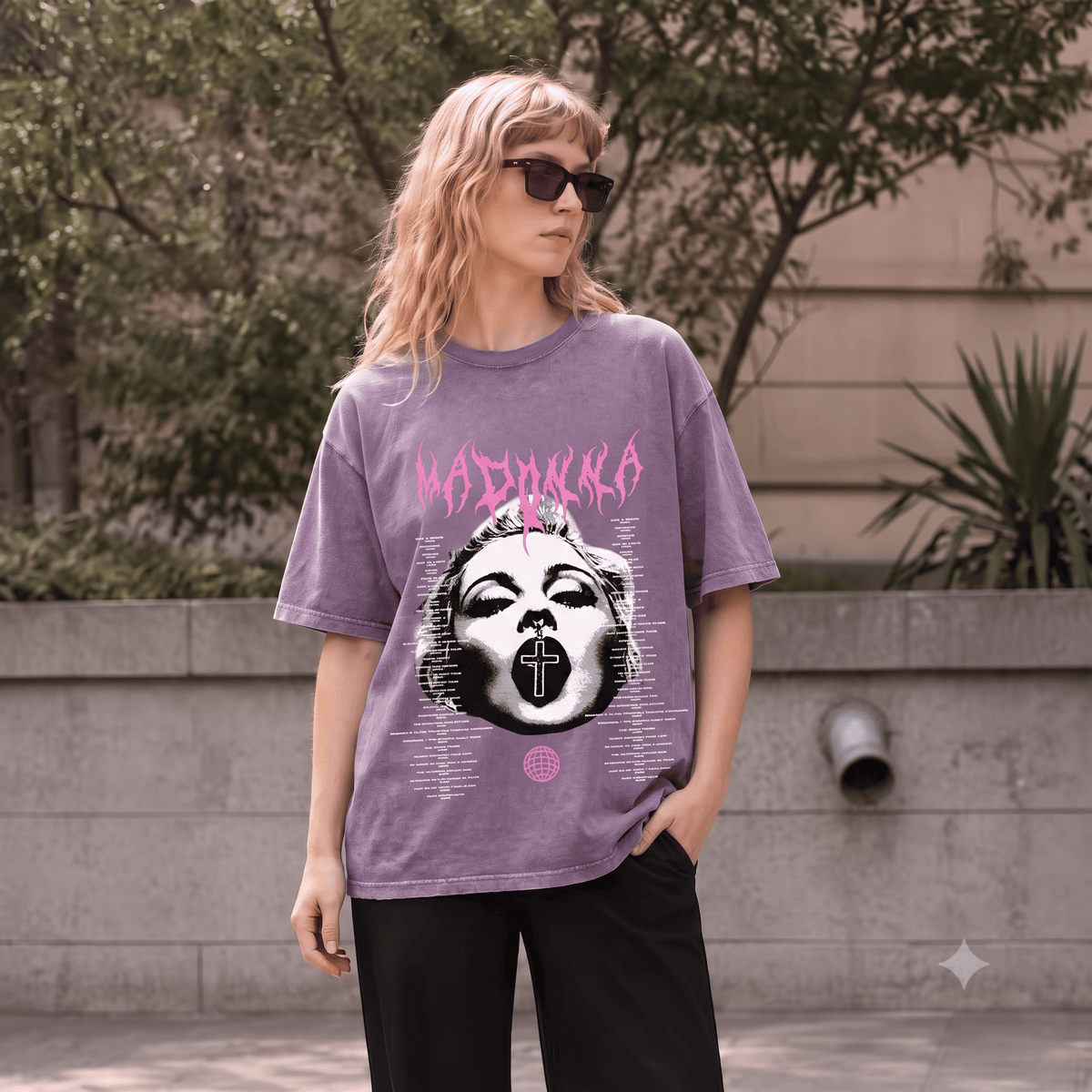 MADONNA HEAVY WEIGHT COTTON TEE-8938