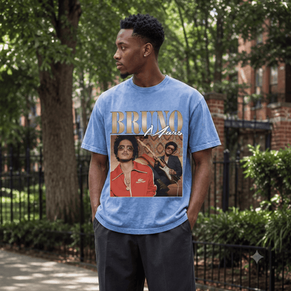 BRUNO MARS HEAVY WEIGHT COTTON TEE-8854