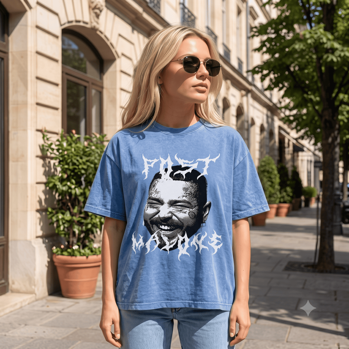 POST MALONE HEAVY WEIGHT COTTON TEE-8891