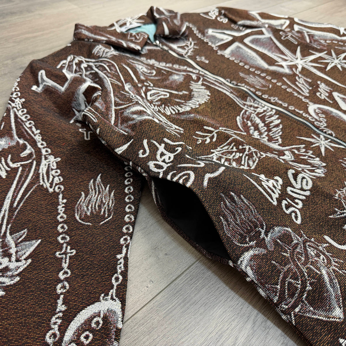 RETRO TIE DYE CROS BROWN JACKET