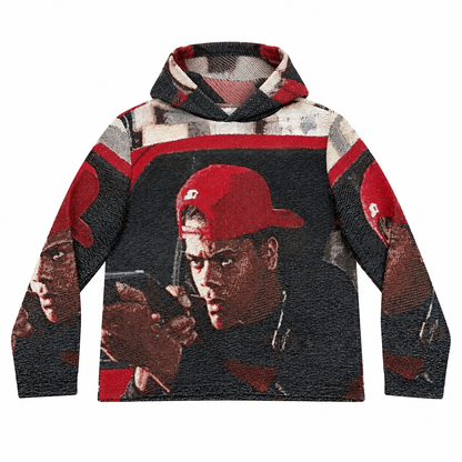 IS U GON SLIDE TAPESTRY HOODIE