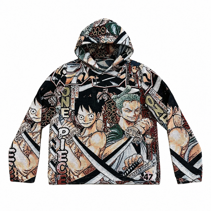 LUFFY&ZORO TAPESTRY HOODIE