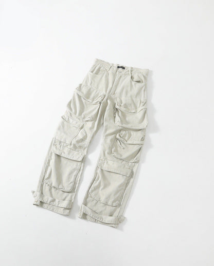 DESIGNER HEAVY CARGO PANTS-8033