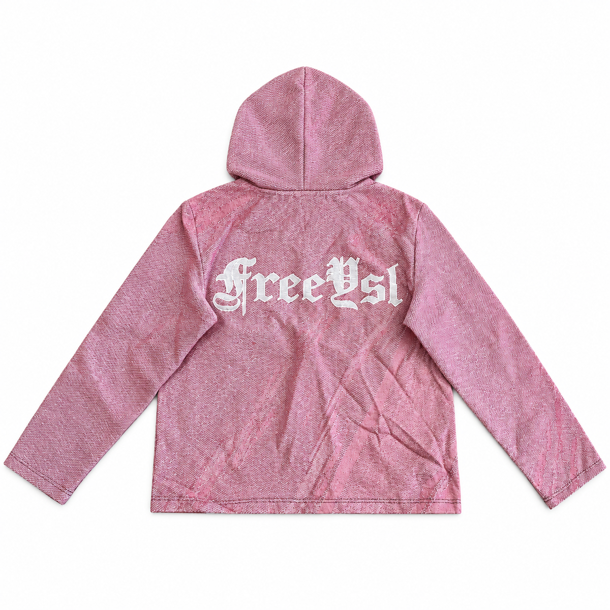 PINK YSL TAPESTRY HOODIE