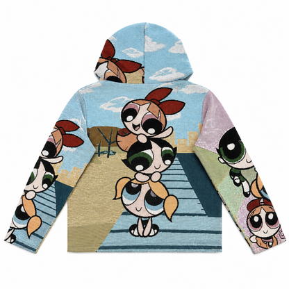 POWERPUFF GIRLS TAPESTRY HOODIE