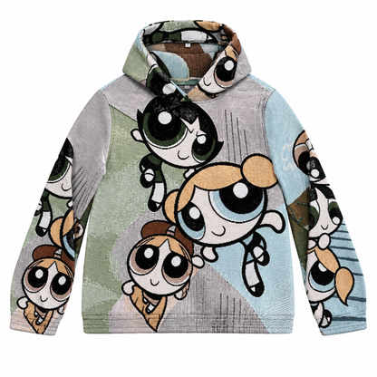 POWERPUFF GIRLS TAPESTRY HOODIE