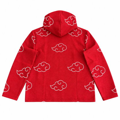 RED N TAPESTRY HOODIE