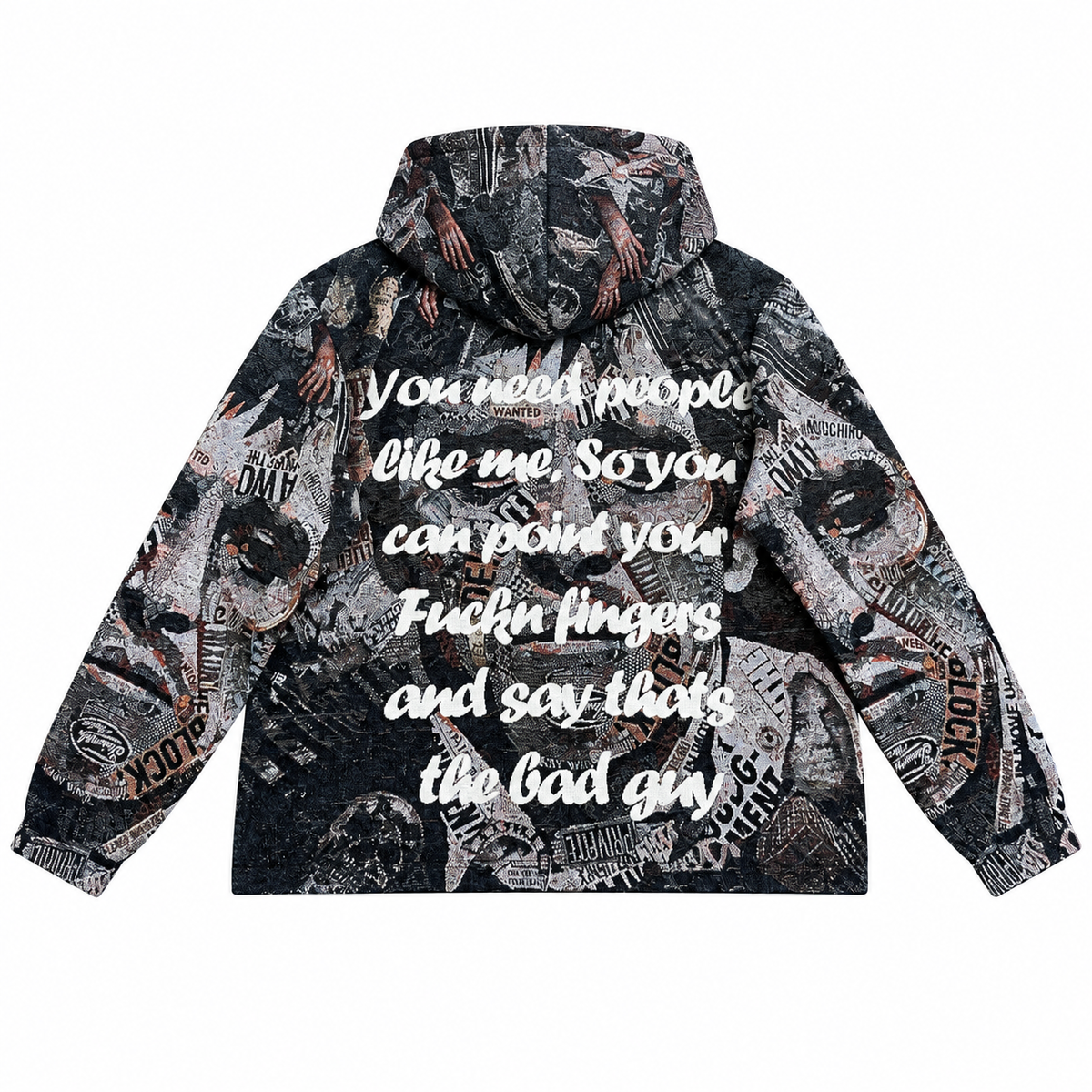 SCARFACE CANVAS TAPESTRY HOODIE