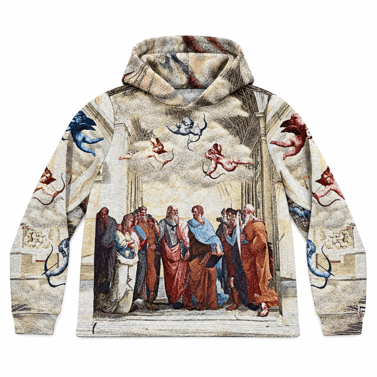 SCHOOL ATHENS TAPESTRY HOODIE