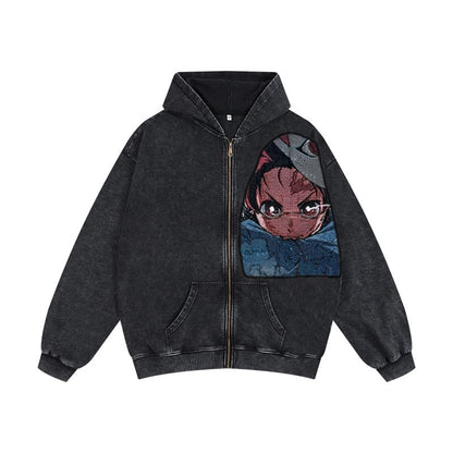 TAPESTRY PATCH HOODIE-9236