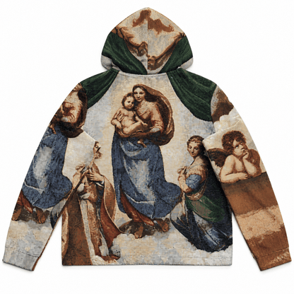 TWO ANGELS TAPESTRY HOODIE