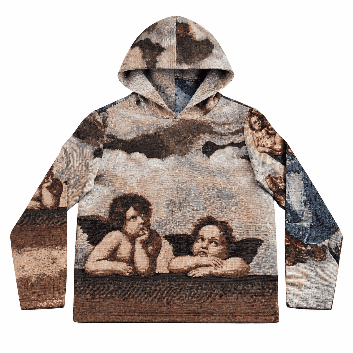 TWO ANGELS TAPESTRY HOODIE