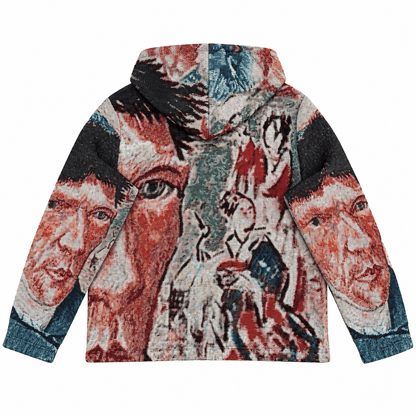 VAN GOGH SELF PORTRAIT TAPESTRY HOODIE
