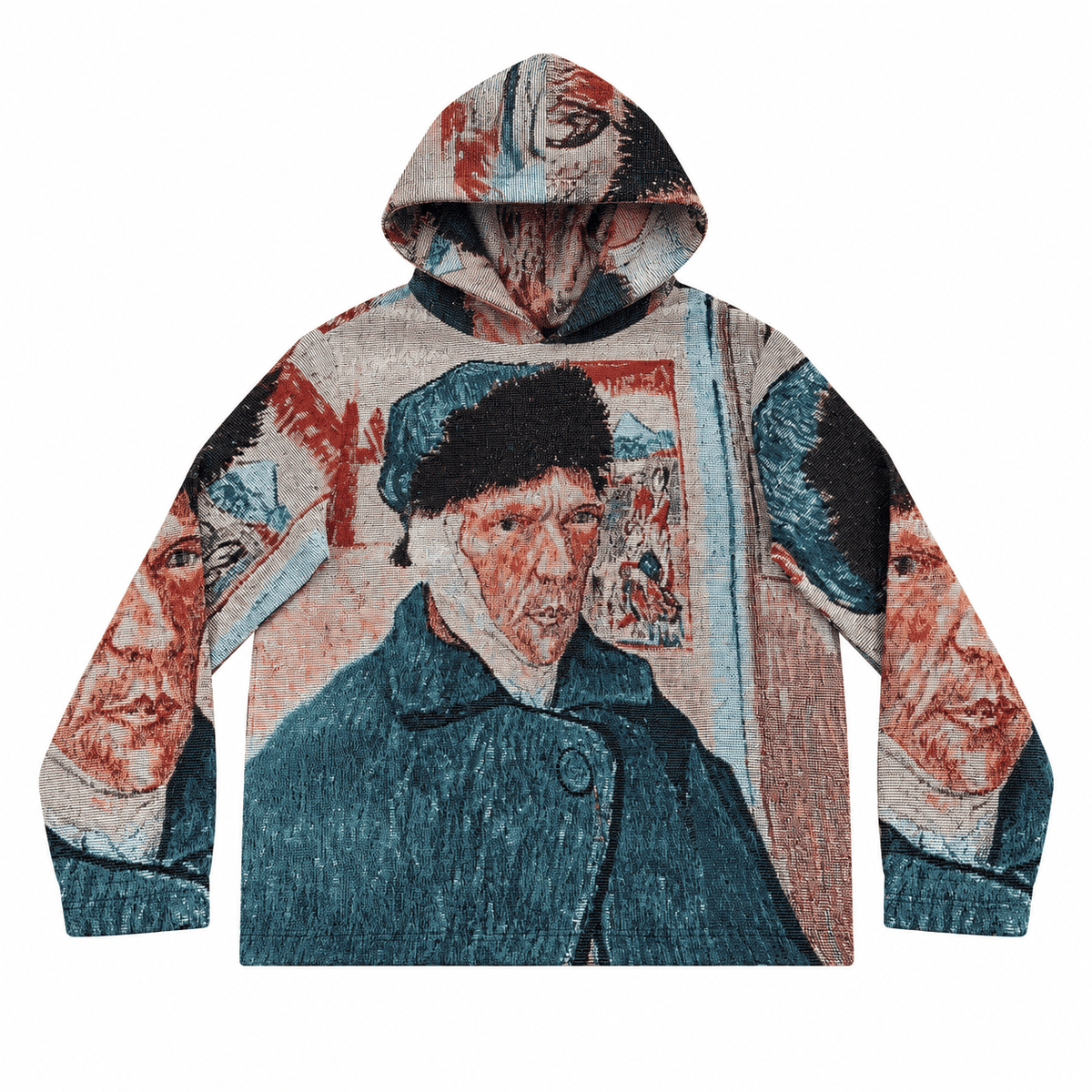 VAN GOGH SELF PORTRAIT TAPESTRY HOODIE