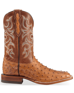 Justin Men's Full Quill Ostrich Western Boots-6004