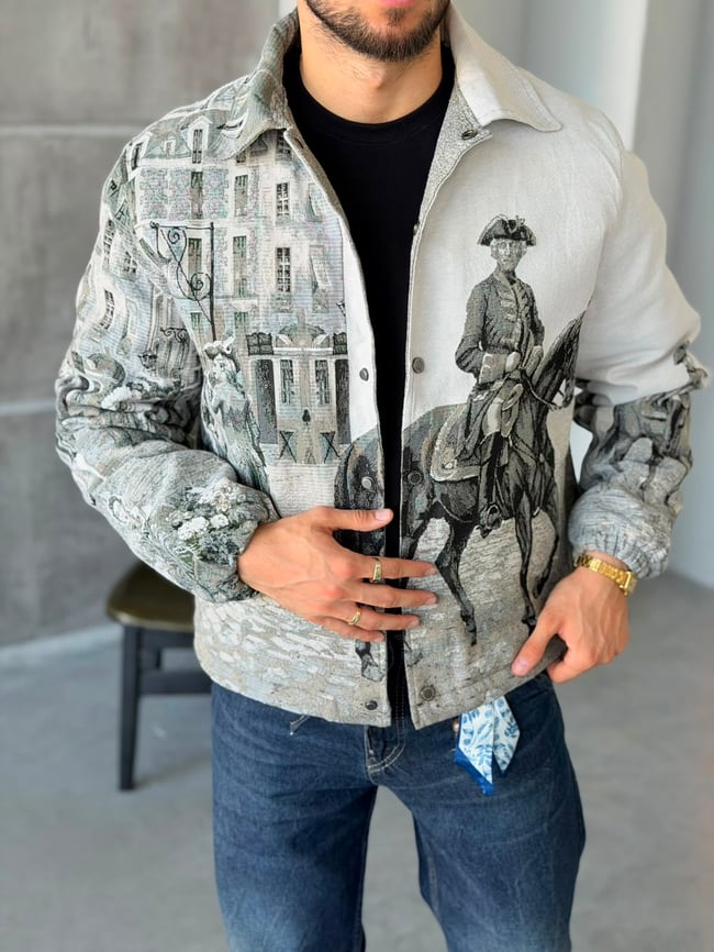 CAVALRY OFFICER TAPESTRY JACKET