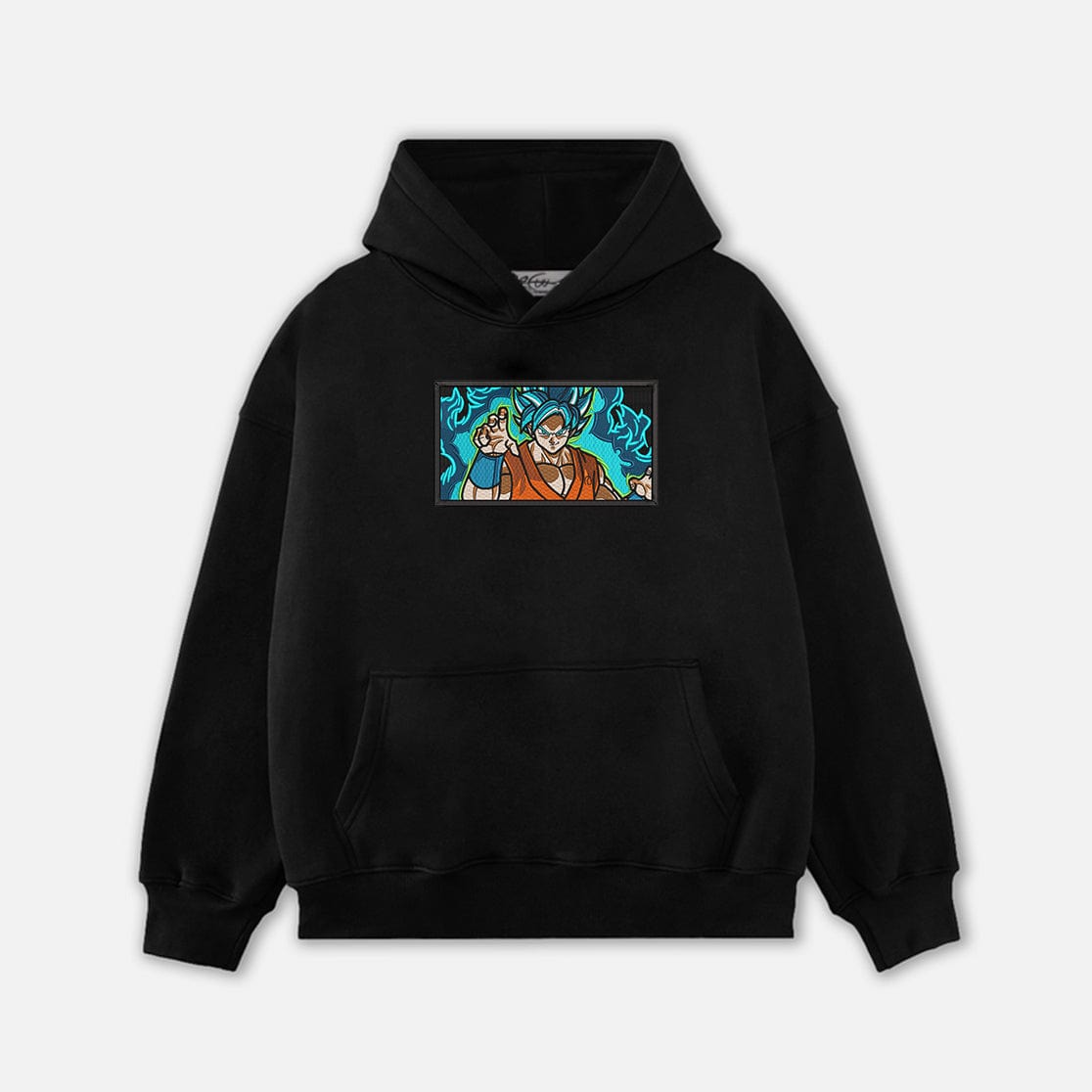 RDMCLOTHINGART tapestry hoodie BlueSaiyanGoku Embroidery Hoodie-8499