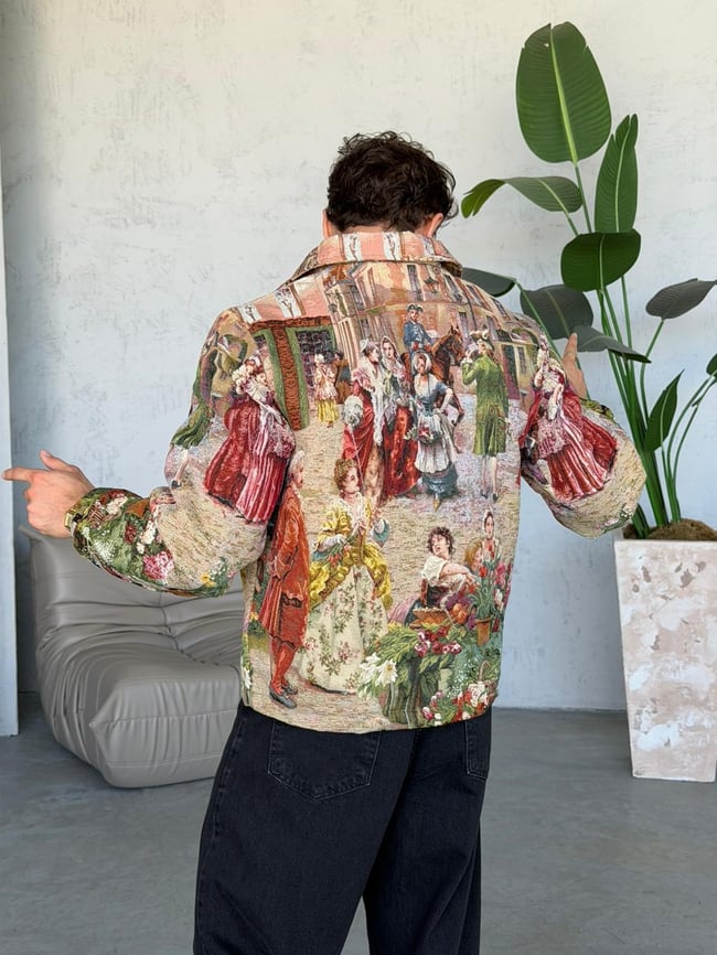 FLOWER MARKET TAPESTRY JACKET
