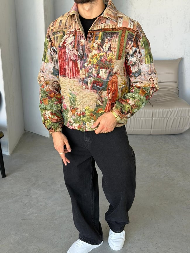 FLOWER MARKET TAPESTRY JACKET