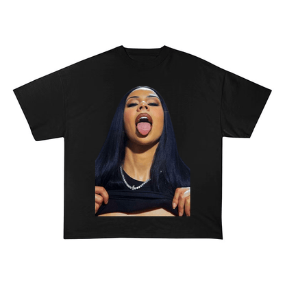 RDMCLOTHINGART S / BLACK TEE tapestry hoodie MARIAH THE SCIENTIST OVERSIZED HEAVYWEIGHT COTTON TEE-60030