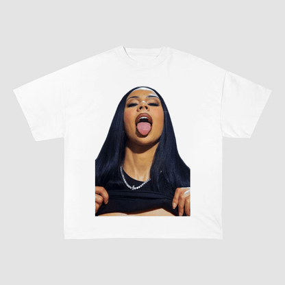RDMCLOTHINGART S / WHITE TEE tapestry hoodie MARIAH THE SCIENTIST OVERSIZED HEAVYWEIGHT COTTON TEE-60030