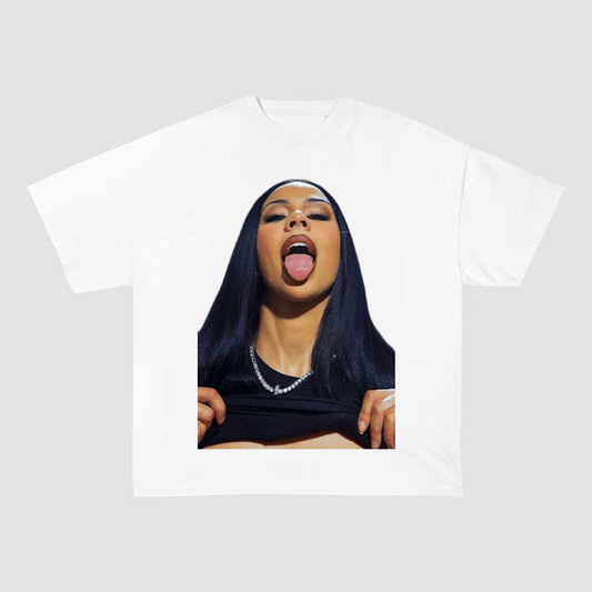 RDMCLOTHINGART S / WHITE TEE tapestry hoodie MARIAH THE SCIENTIST OVERSIZED HEAVYWEIGHT COTTON TEE-60030