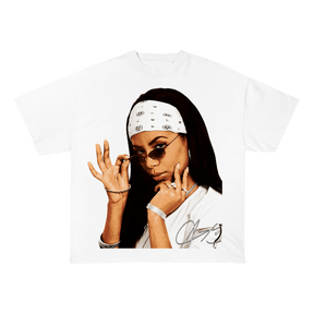 RDMCLOTHINGART tapestry hoodie AALIYAH WEIGHT COTTON TEE-8020