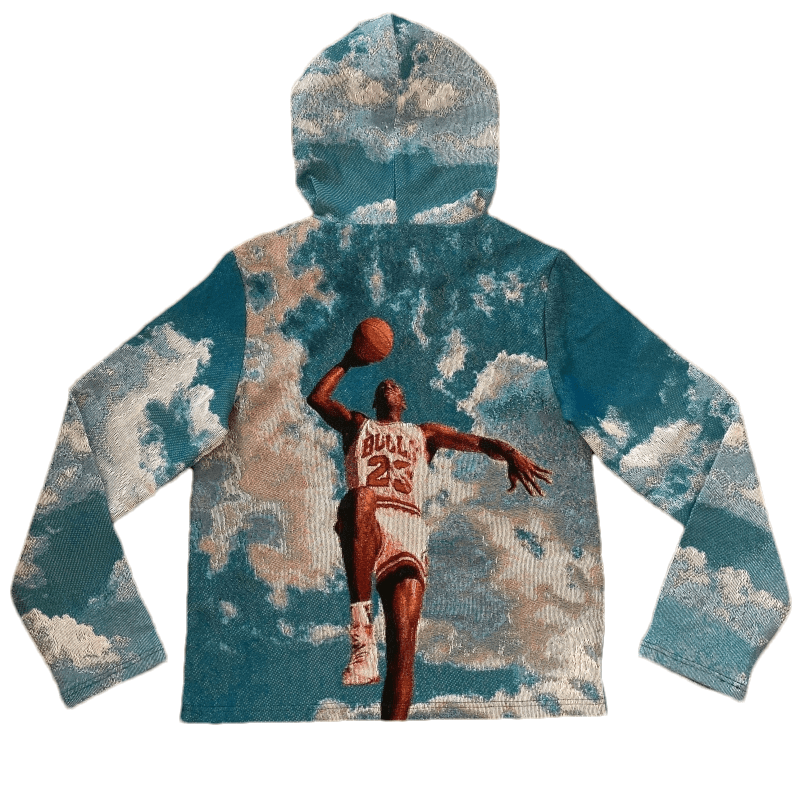 RDMCLOTHINGART tapestry hoodie ABOVE CLOUDS TAPESTRY