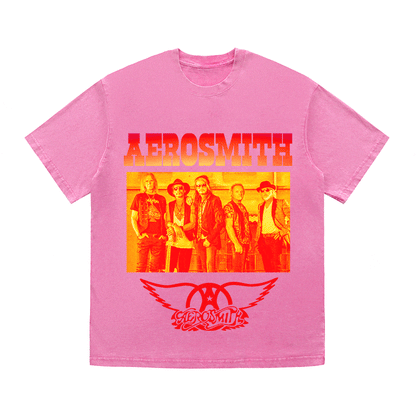 RDMCLOTHINGART tapestry hoodie AEROSMITH HEAVY WEIGHT COTTON TEE-9115