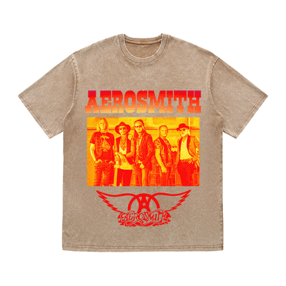 RDMCLOTHINGART tapestry hoodie AEROSMITH HEAVY WEIGHT COTTON TEE-9115