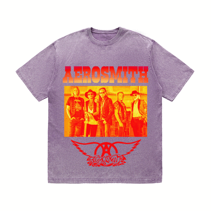 RDMCLOTHINGART tapestry hoodie AEROSMITH HEAVY WEIGHT COTTON TEE-9115