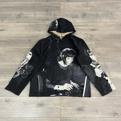 RDMCLOTHINGART tapestry hoodie ALICE TAPESTRY HOODIE