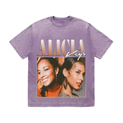 RDMCLOTHINGART tapestry hoodie ALICIA KEYS HEAVY WEIGHT COTTON TEE-8850