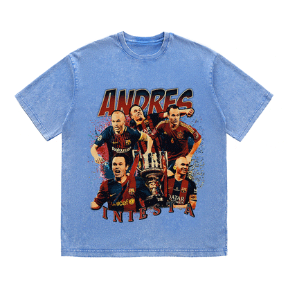 RDMCLOTHINGART tapestry hoodie ANDRES INIESTA HEAVY WEIGHT COTTON TEE-9145