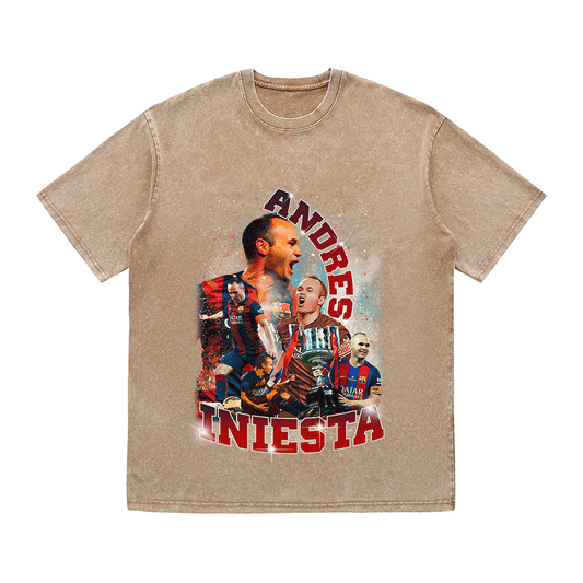 RDMCLOTHINGART tapestry hoodie ANDRES INIESTA HEAVY WEIGHT COTTON TEE-9146