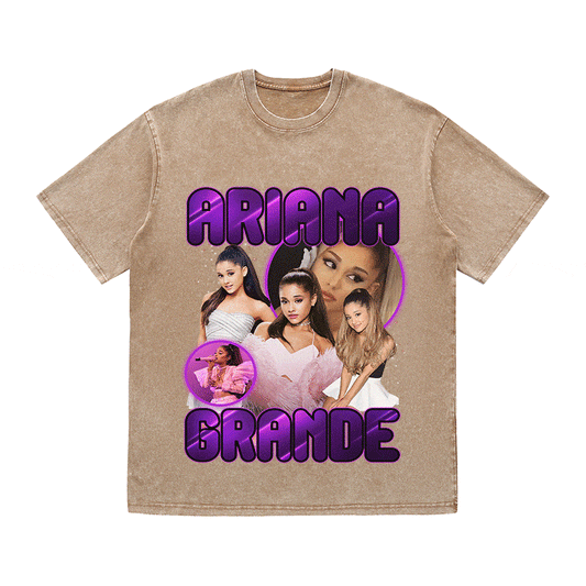 ARIANA GRANDE HEAVY WEIGHT COTTON TEE-9116