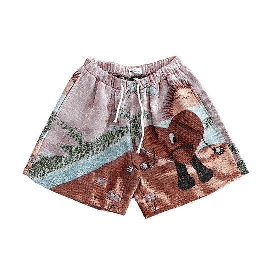 BAD-BUNNY TAPESTRY SHORTS