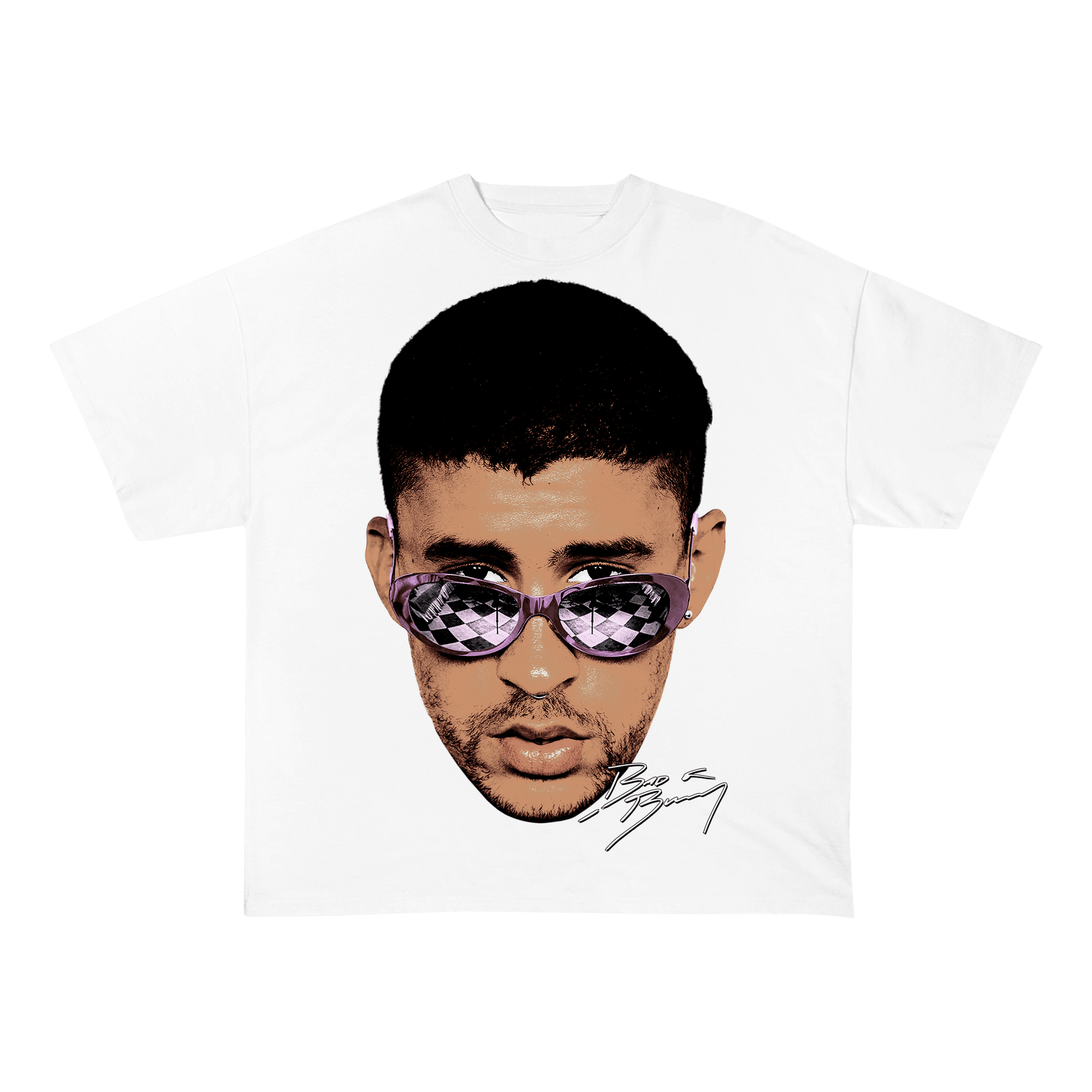 RDMCLOTHINGART tapestry hoodie BADBUNNY WEIGHT COTTON TEE-8016