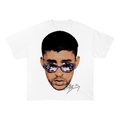 RDMCLOTHINGART tapestry hoodie BADBUNNY WEIGHT COTTON TEE-8016