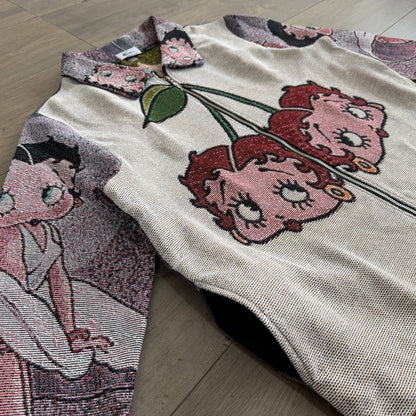 RDMCLOTHINGART tapestry hoodie BETTY BOOP CHERRIES TAPESTRY TEE-98363