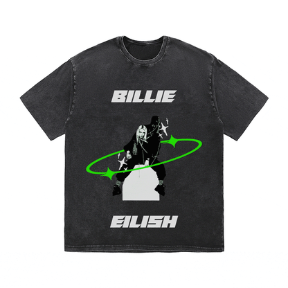 RDMCLOTHINGART tapestry hoodie BILLIE EILISH HEAVY WEIGHT COTTON TEE-8873