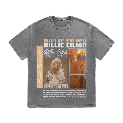 RDMCLOTHINGART tapestry hoodie BILLIE EILISH HEAVY WEIGHT COTTON TEE-8990