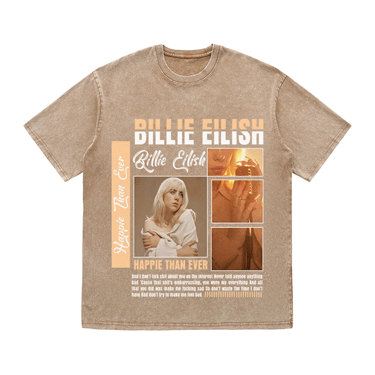 BILLIE EILISH HEAVY WEIGHT COTTON TEE-8990