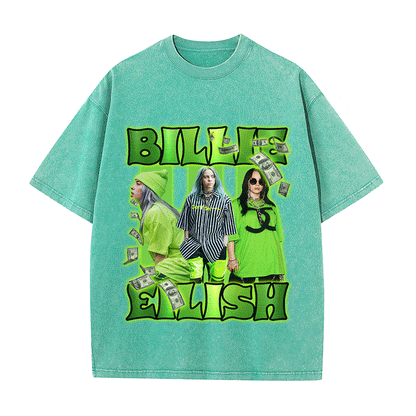 RDMCLOTHINGART tapestry hoodie BILLIE EILISH HEAVY WEIGHT COTTON TEE-9120