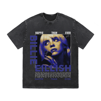 RDMCLOTHINGART tapestry hoodie BILLIE EILLISH HEAVY WEIGHT COTTON TEE-8991