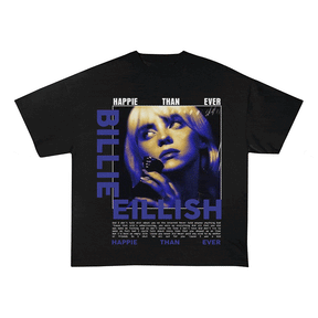 RDMCLOTHINGART tapestry hoodie BILLIE EILLISH HEAVY WEIGHT COTTON TEE-8991